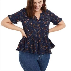 Madewell Stanza Top Moonless Floral